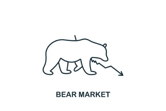 Bear Market Icon: Graphics and Icons for Design Projects