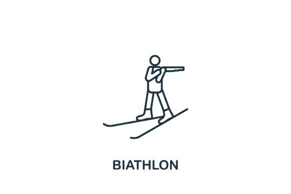 Biathlon Icon: Graphics and Icons for Local Branding