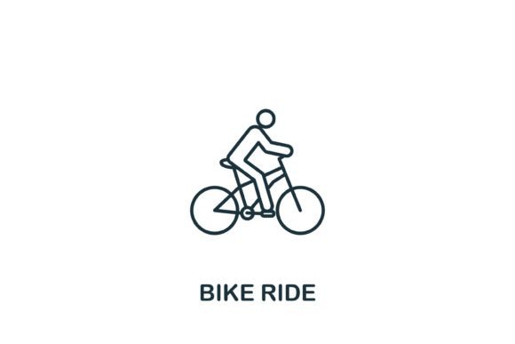 Bike Ride Icon: Graphics and Icons for Local Branding