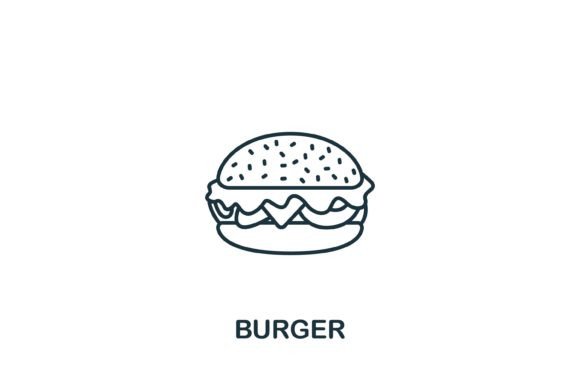 Burger Icon: Graphics and Icons for Modern Design