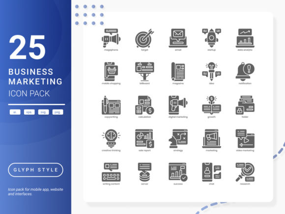 Business Marketing Icon Pack: Graphics for Local Branding