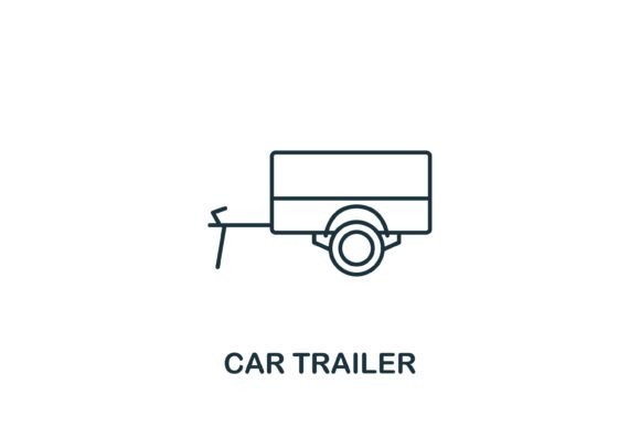 Car Trailer Icon: Graphics and Icons for Real Projects