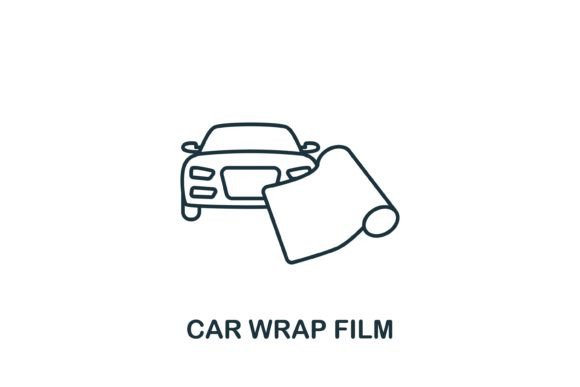 Car Wrap Film Icon Graphics