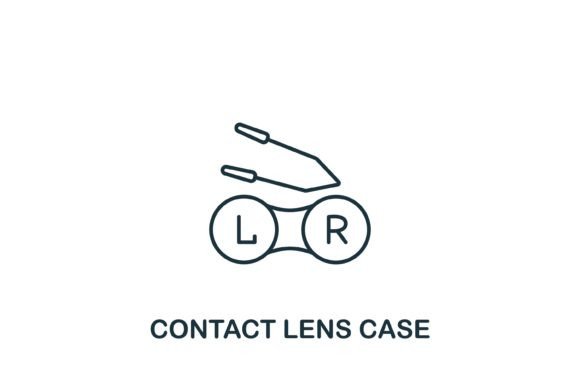 Contact Lens Case Icon: Graphics and Icons for Branding
