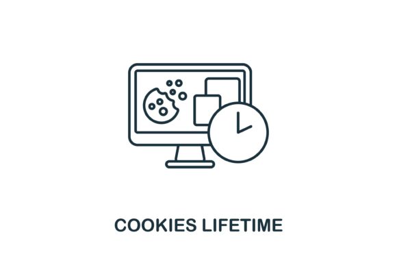Cookies Lifetime Icon: Graphics and Icons for Local Branding