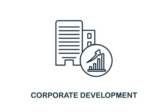 Corporate Development Icon Graphics and Icons