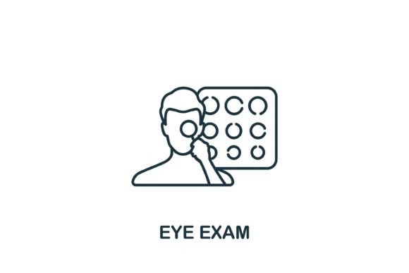 Eye Exam Icon: Graphics and Icons for Design Projects