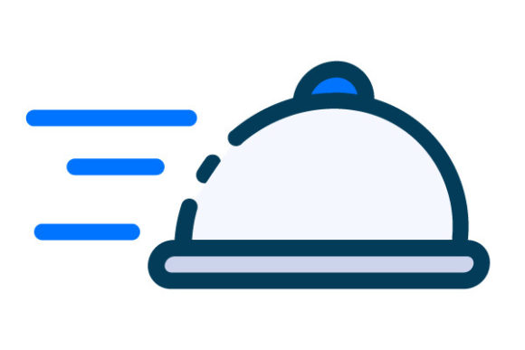 Food Delivery Filled Line Icon