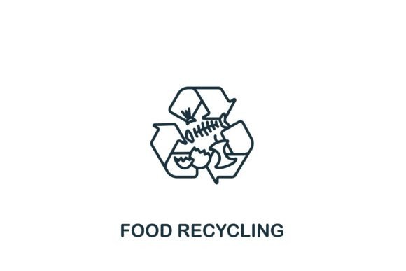 Food Recycling Icon Graphics and Icons