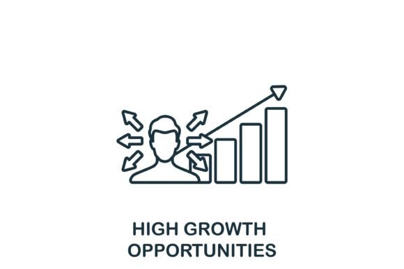 High Growth Opportunities Icon: Graphics and Icons for Branding