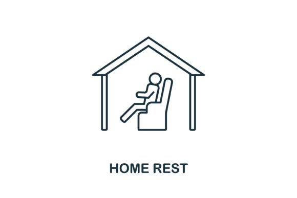 Home Rest Icon: Graphics and Icons for Creative Design