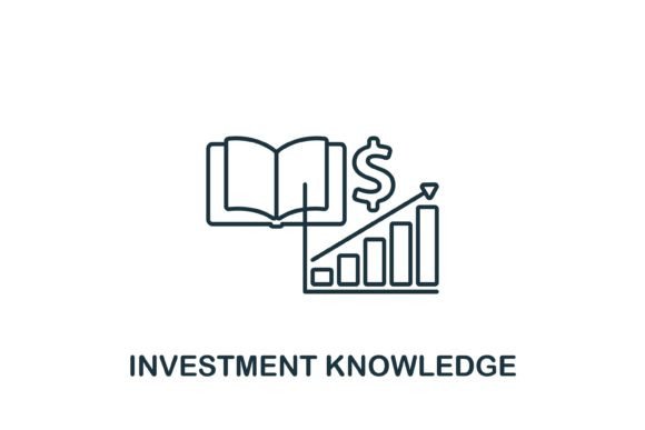 Investment Knowledge Icon Graphics and Icons