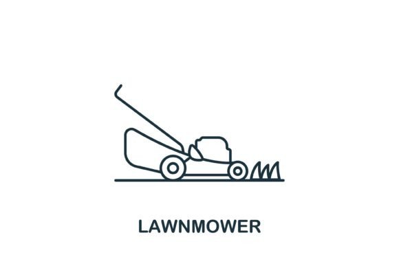 Lawnmower Icon Graphics and Icons