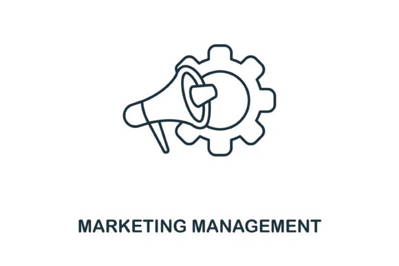 Marketing Management Icon: Graphics and Icons for Branding