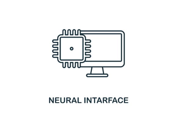 Neural Intarface Icon: Graphics and Icons for Modern Design