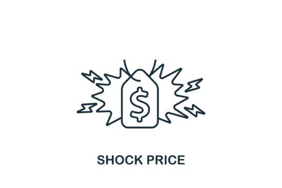 Shock Price Icon Graphics and Icons