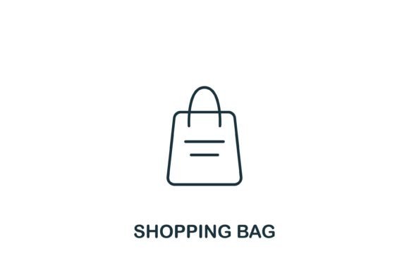 Shopping Bag Icon Graphics and Icons