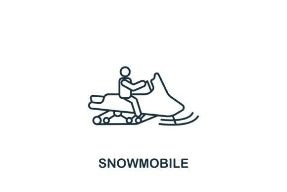 Snowmobile Icon: Graphics and Icons for Creative Publishing