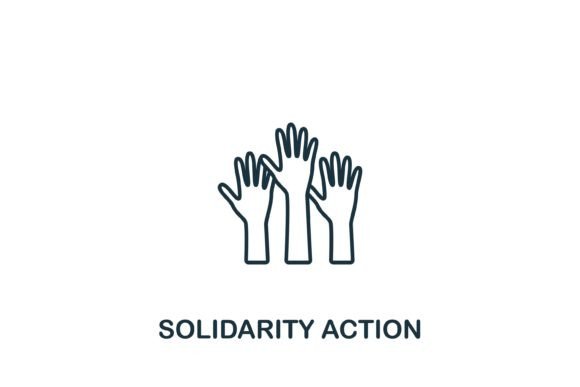 Solidarity Action Icon: Graphics and Icons for Real Projects