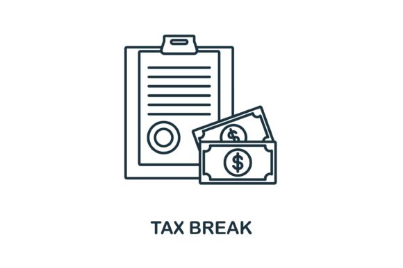 Tax Break Icon: Graphics and Icons for Editorial Design