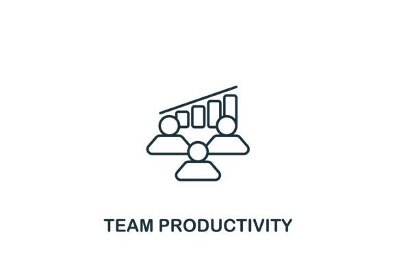 Team Productivity Icon Graphics and Icons