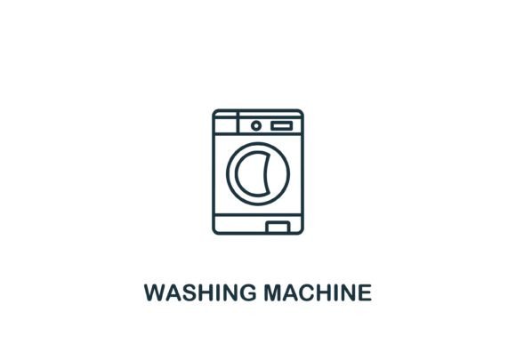 Washing Machine Icon Graphics