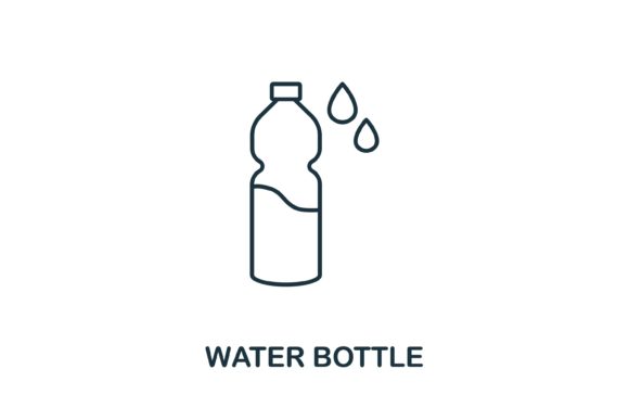 Water Bottle Icon: Graphics and Icons for Creative Design