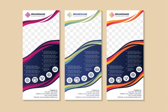 Wave Vertical Banner Collection: Graphics & Print Templates